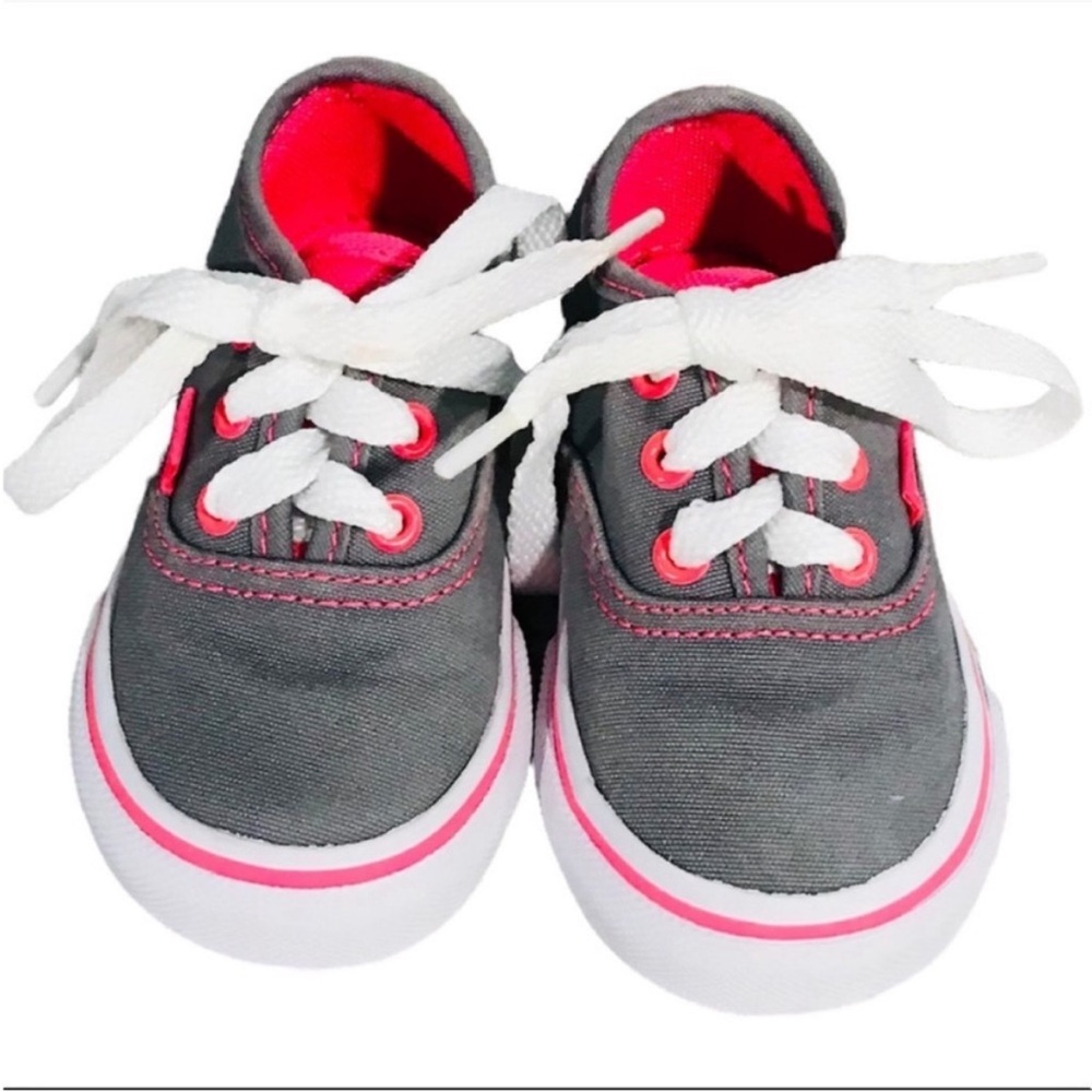 Vans Lace Up Infant Toddler Slip On Skateboard Shoes Size 4